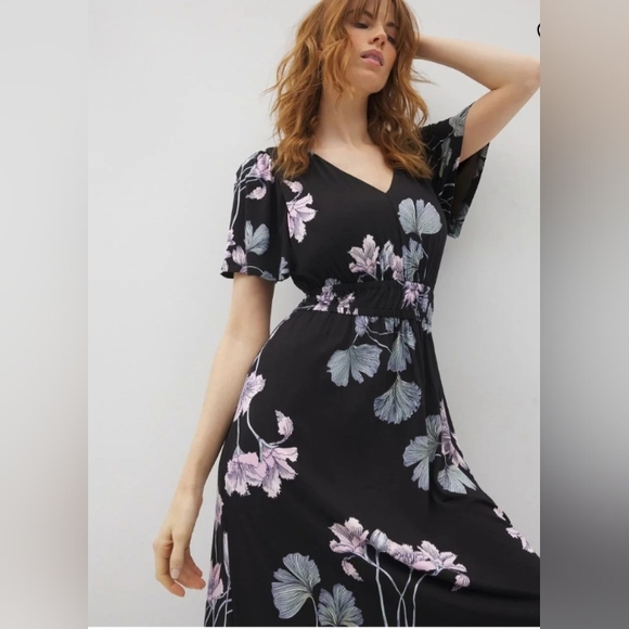 SOMA Oasis Midi Floral Bra Dress | L - Picture 2 of 10